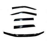 TRADIESCHOICE Bonnet Protector + Weathershields for Nissan Navara D40 2005-2012 Dual Cab | Style and Protection Combined